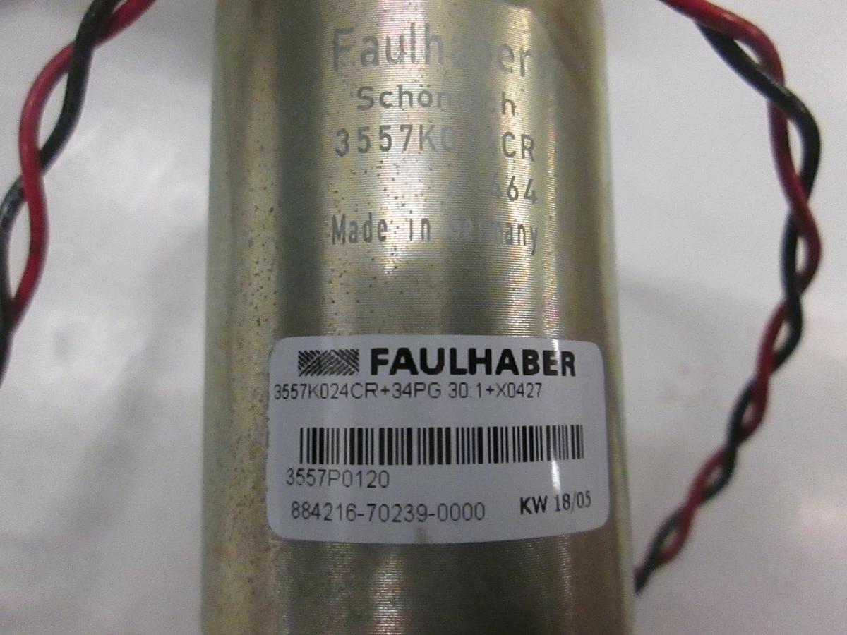 Used 3557K024CR, boatloader Faulhaber Motor with Gearcase and Brake, Used