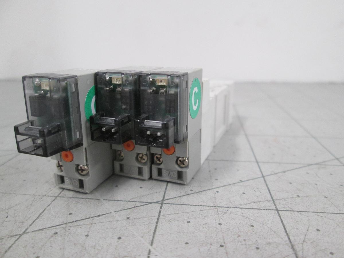 Used SMC, 10-SY3140-3LOZ, SY3000 12VDC 5-Port, Solenoid Valve, Used Lot of 3