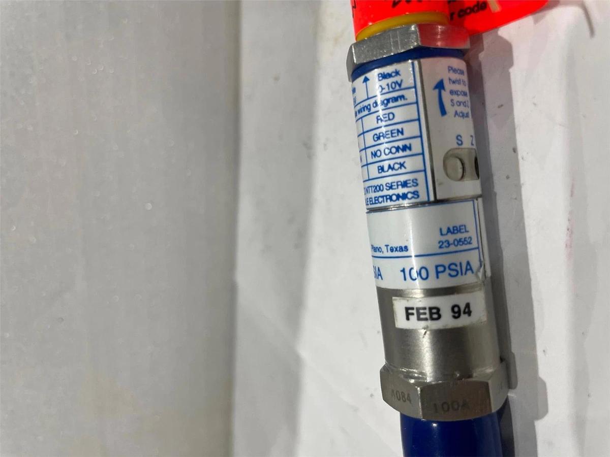 Used Si Span, Pressure Transducer 100PSI, Label 23-0552, Used