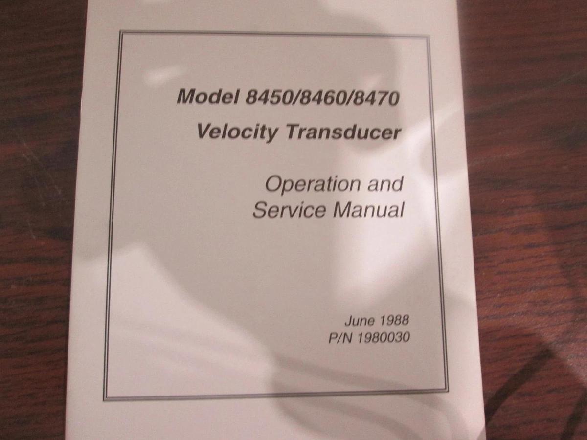 TSI, 8450-52E-V, Air Velocity Transducer w/Operation and Service Manual, New