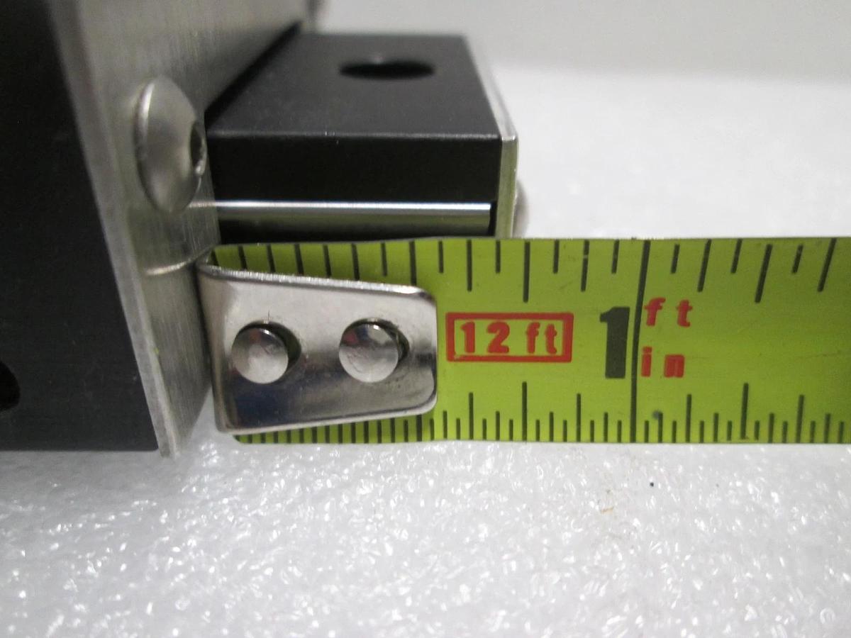 Used Del-Tron, Linear Bearing Guide Block w/ Guide Rail, Used