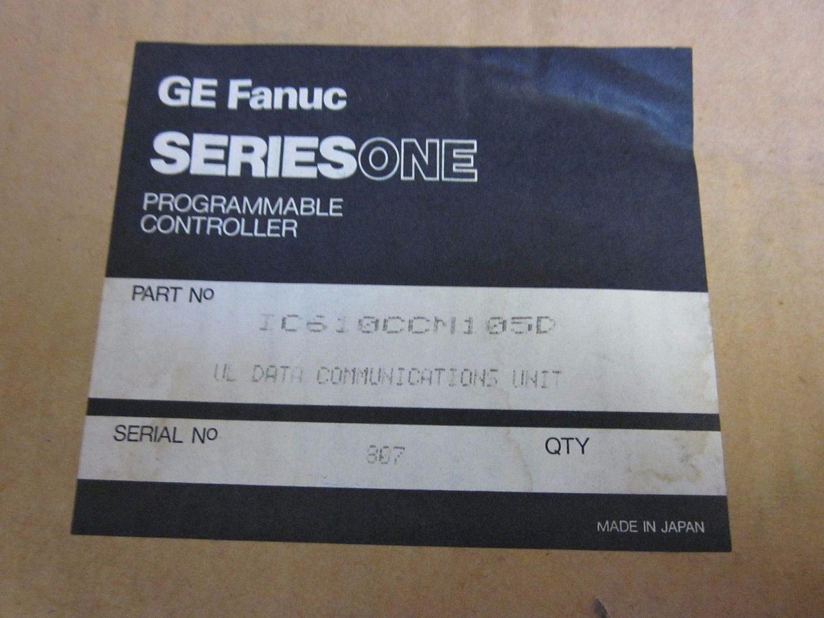 Used GE Fanuc SeriesOne Programmable Controller IC610CCM105 Rev C or D, New in Box