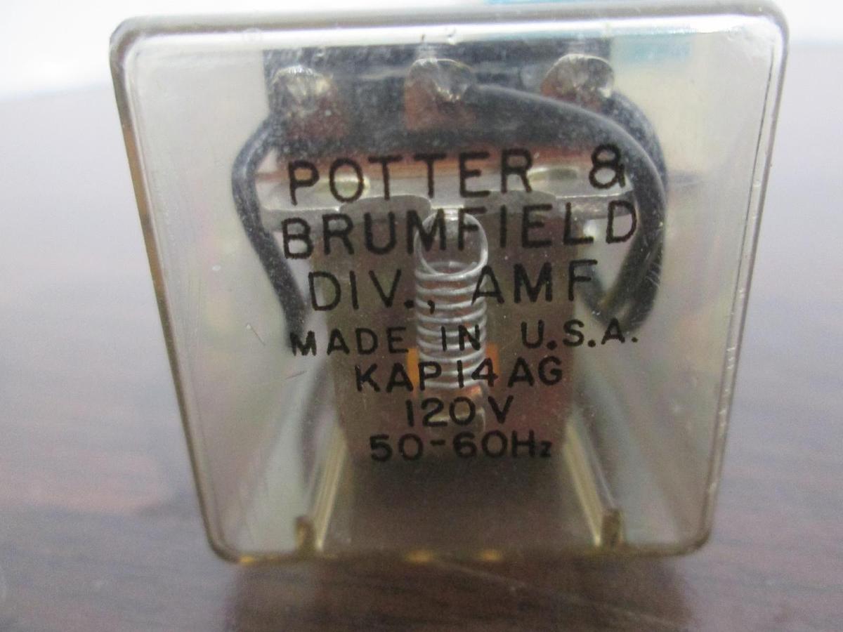 Used Potter & Brumfield, KRP14AG, Relay, 120V, 50-60Hz, New