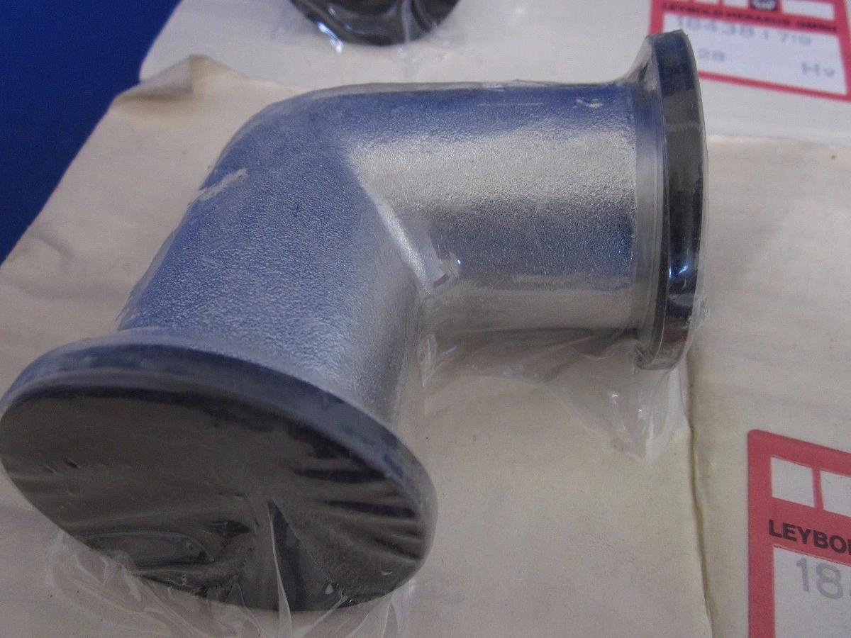 Used Leybold Heraeus NW-40 Miltered Elbow, Aluminum 90 Degree, NEW LOT of 2