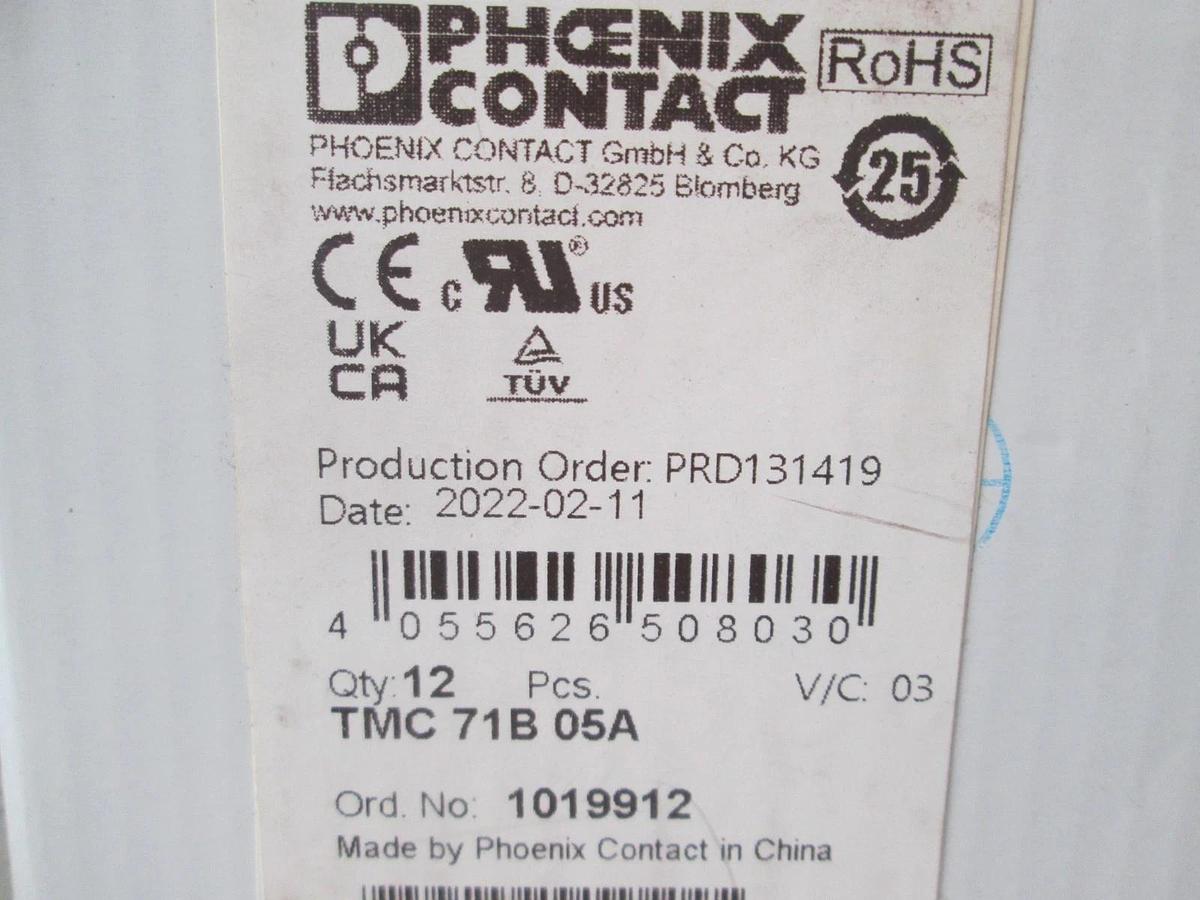Phoenix Contact, TMC 71B 05, Thermomagnetic Circuit Breaker, New, Lot of 10