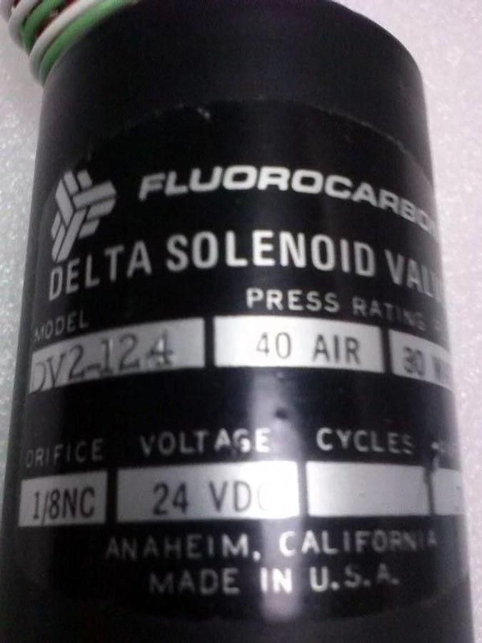 Fluorocarbon Delta Solenoid Valve, DV2-124, Normally Closed, New