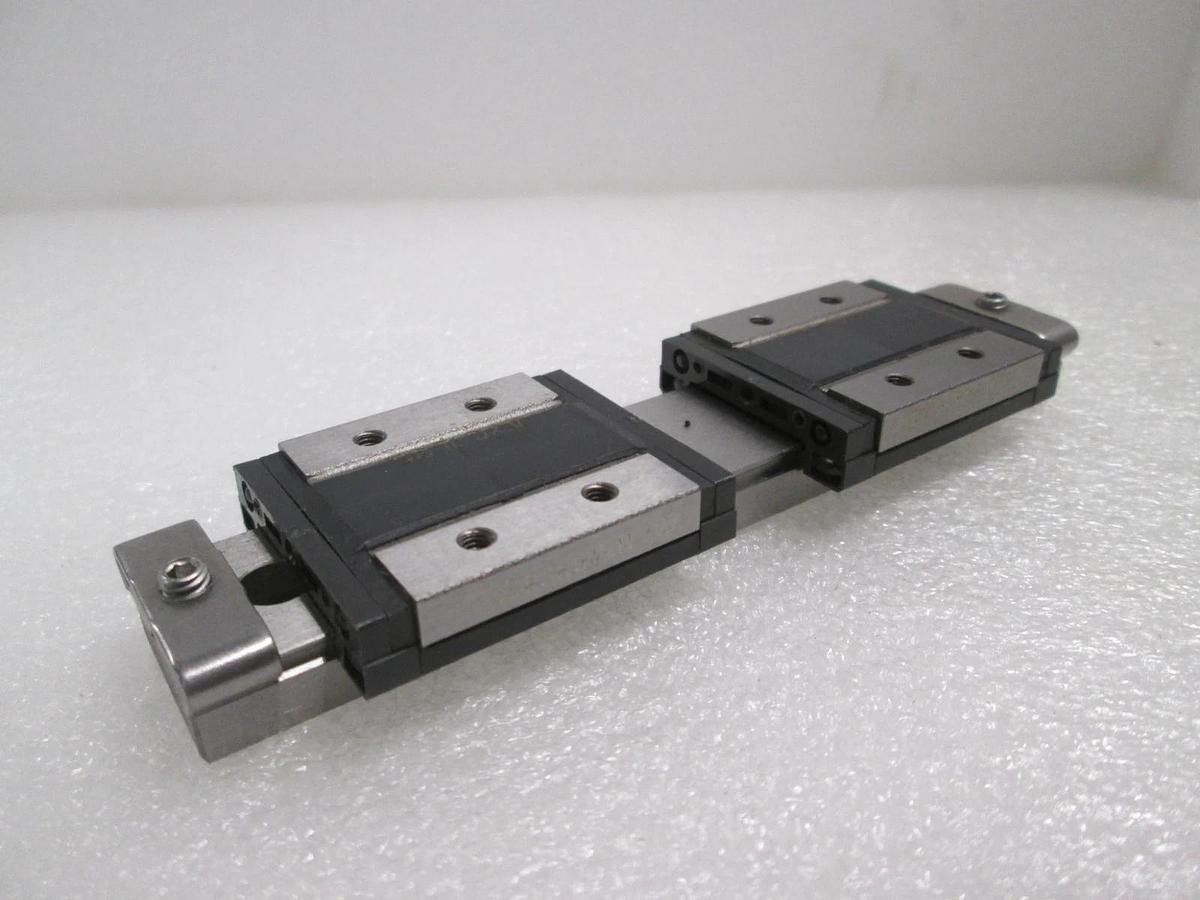 THK, RSR 9WZM (2), Linear Bearing Guide Block w/ Guide Rail, New