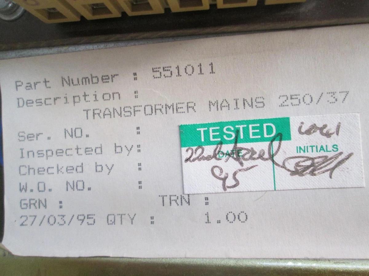 Romarsh, Transformer Mains PT250/37, New