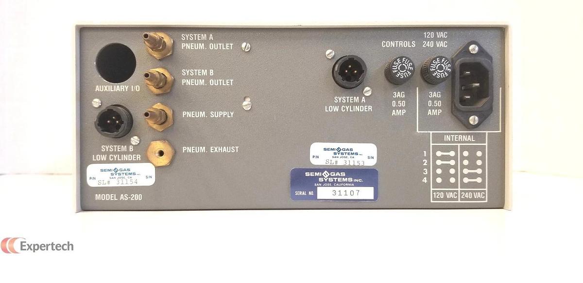 Used Semi-Gas Systems AS-200 Automatic Switchover , Used