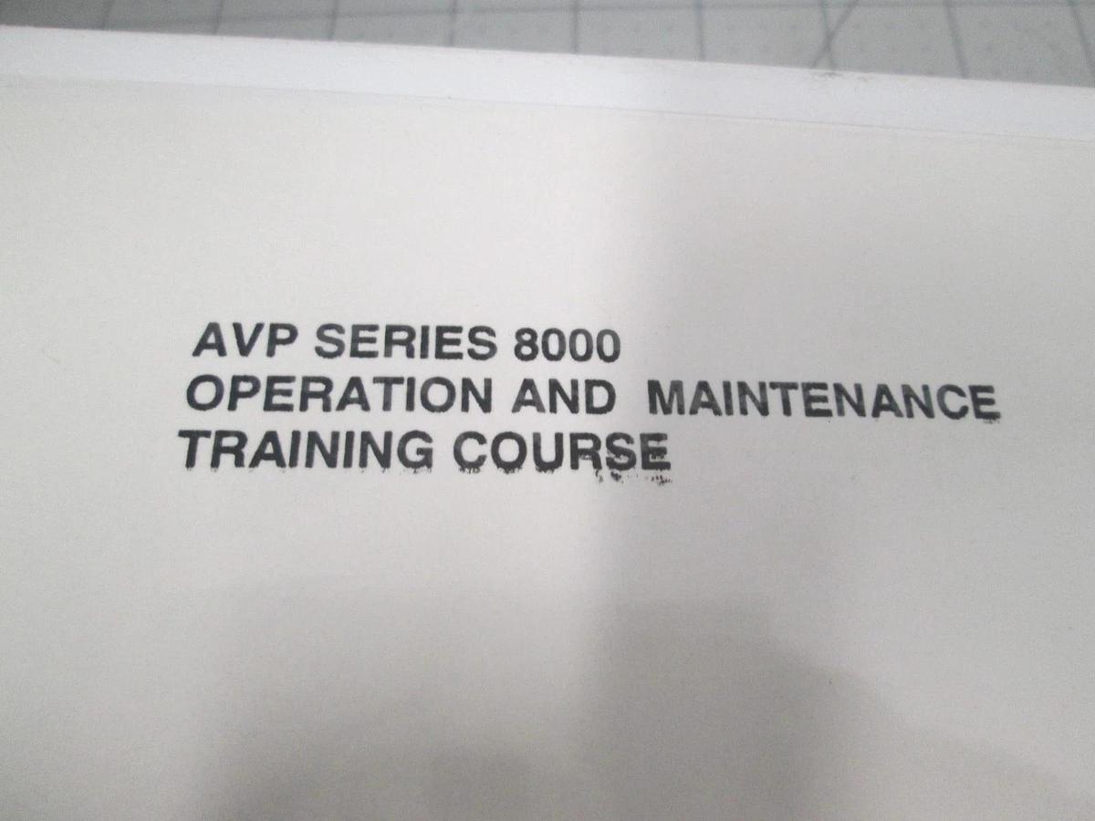 Used ASML, AVP Series 8000, Operation and Maintenance Course, Week Two, Used