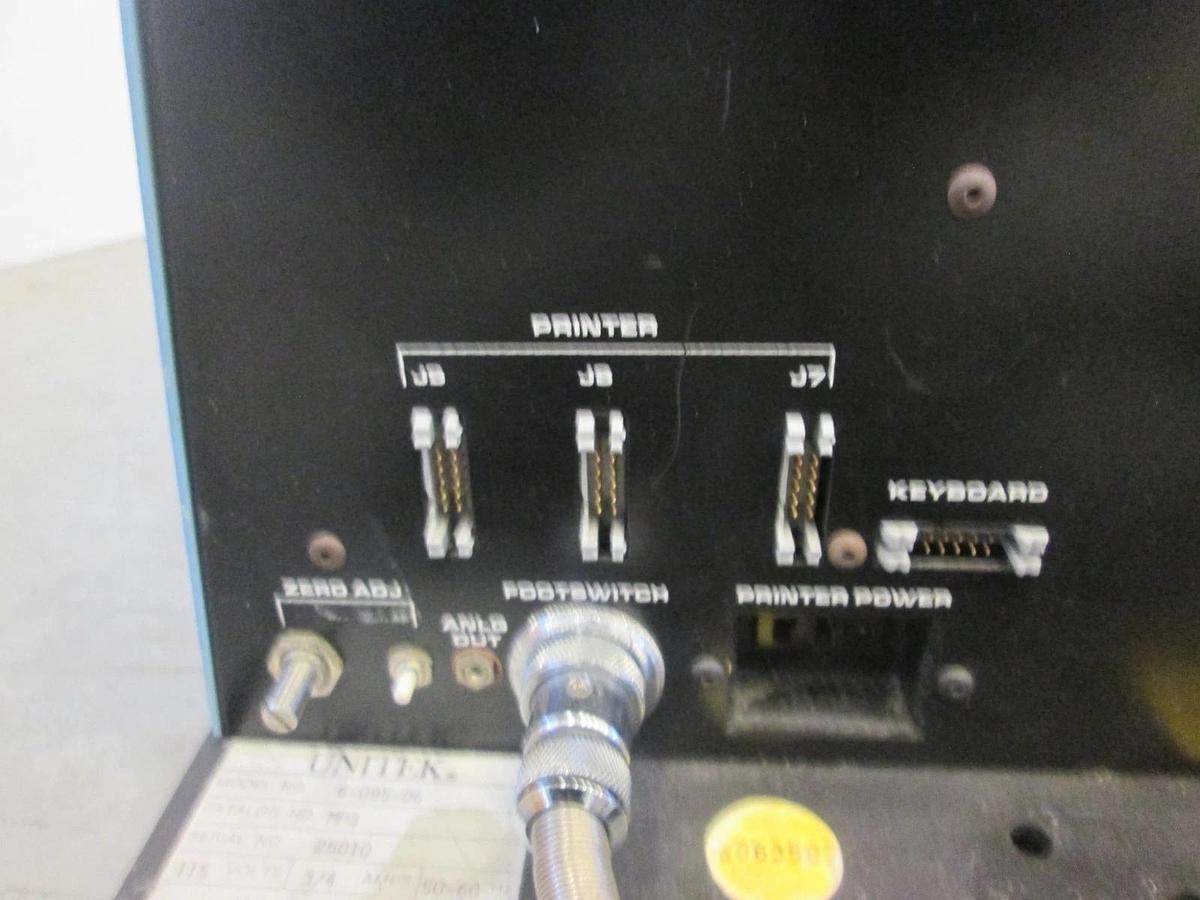 Used Unitek, Micropull III, 6-095-06, Wire Bond PullTester, 115V, 3/4A. 50-60Hz, Used