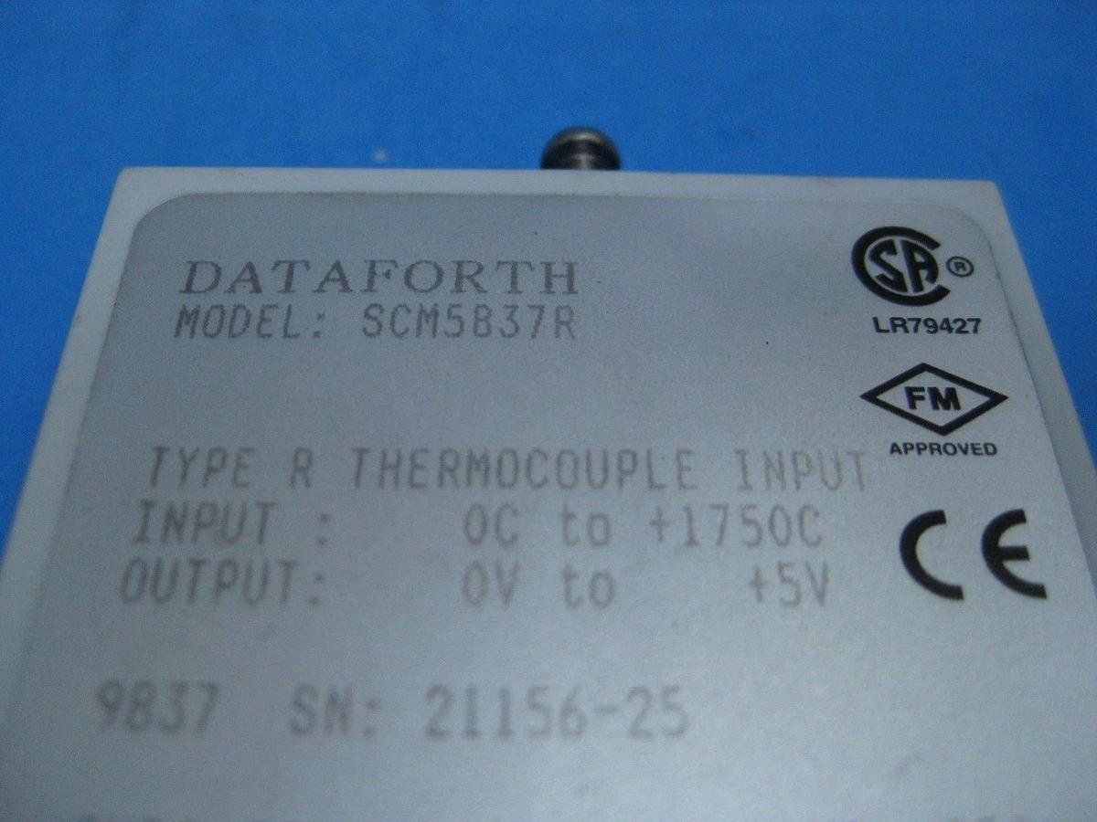 Used DATAFORTH SCM5B37 TYPE R Linearized Thermocouple Input Module - Used