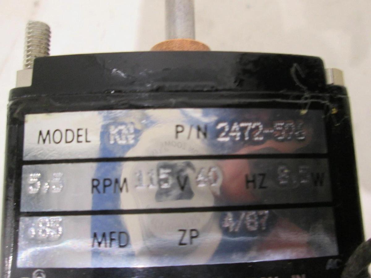 Hurst, Model KN, Motor, 115V, 60Hz, 5.5 RPM, New
