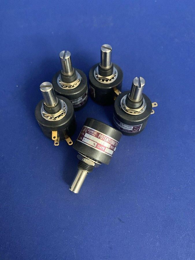 Sakae ETI, MW22-10MM Analyzer Potentiometer, 200 Ohm, 3% , Lot of 5, New