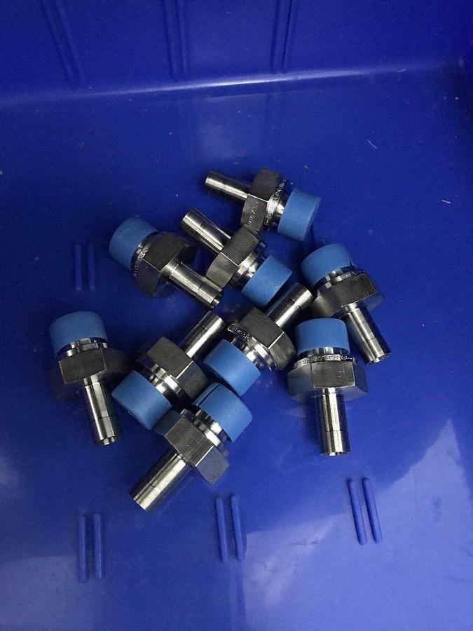 Swagelok Tube Reducer Fitting 1/4" Butt Weld x M16x1.5, Lot of 9