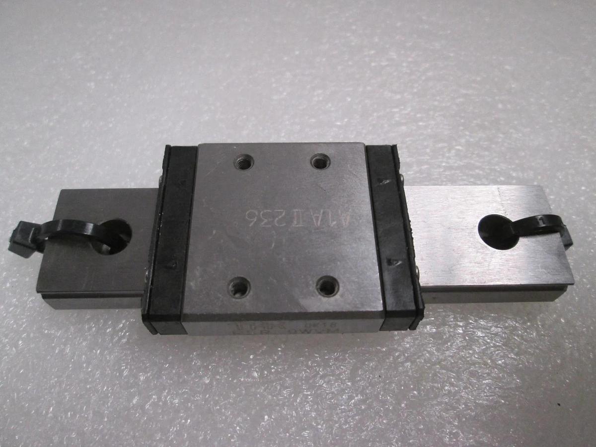 THK, RSR 9WVM, Linear Bearing Guide Block w/ Guide Rail, New
