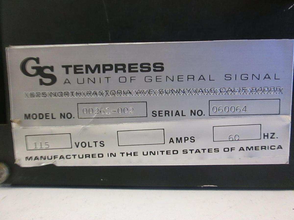 Used Tempress Model 00261-002 PCB Cage, 115V, 60Hz, Used