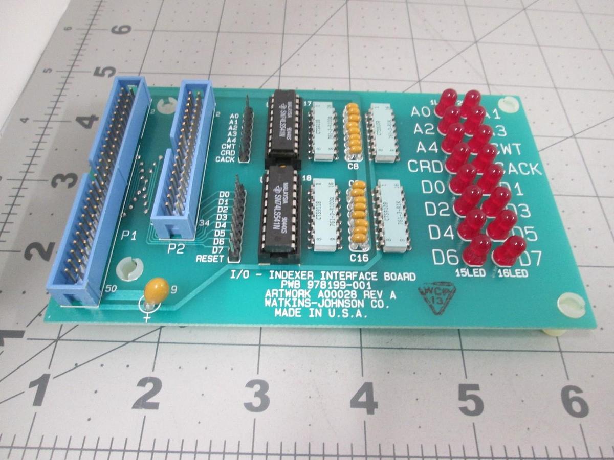 Used Watkins Johnson, 978199-001, Indexer Interface Board, New