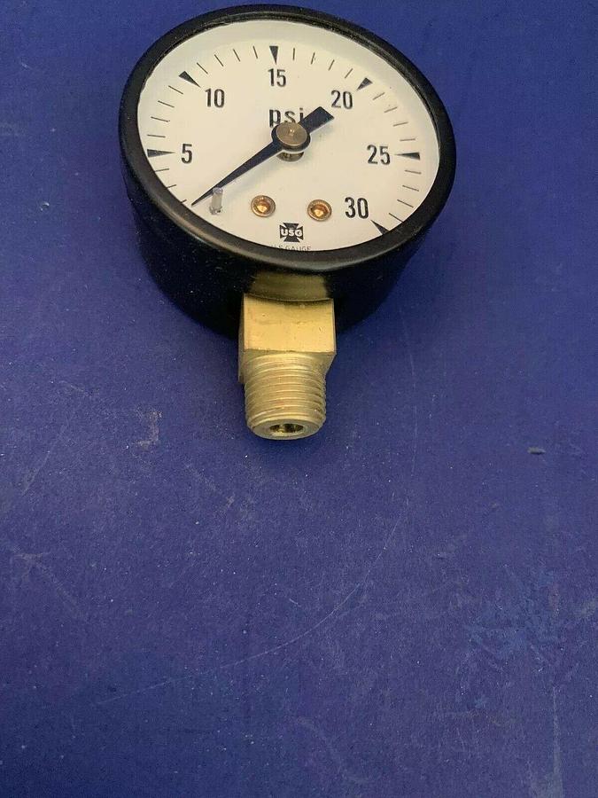 Ametek 146001 Gauge, 1/8" NPT, 0-30 psi, Lot of 5 New