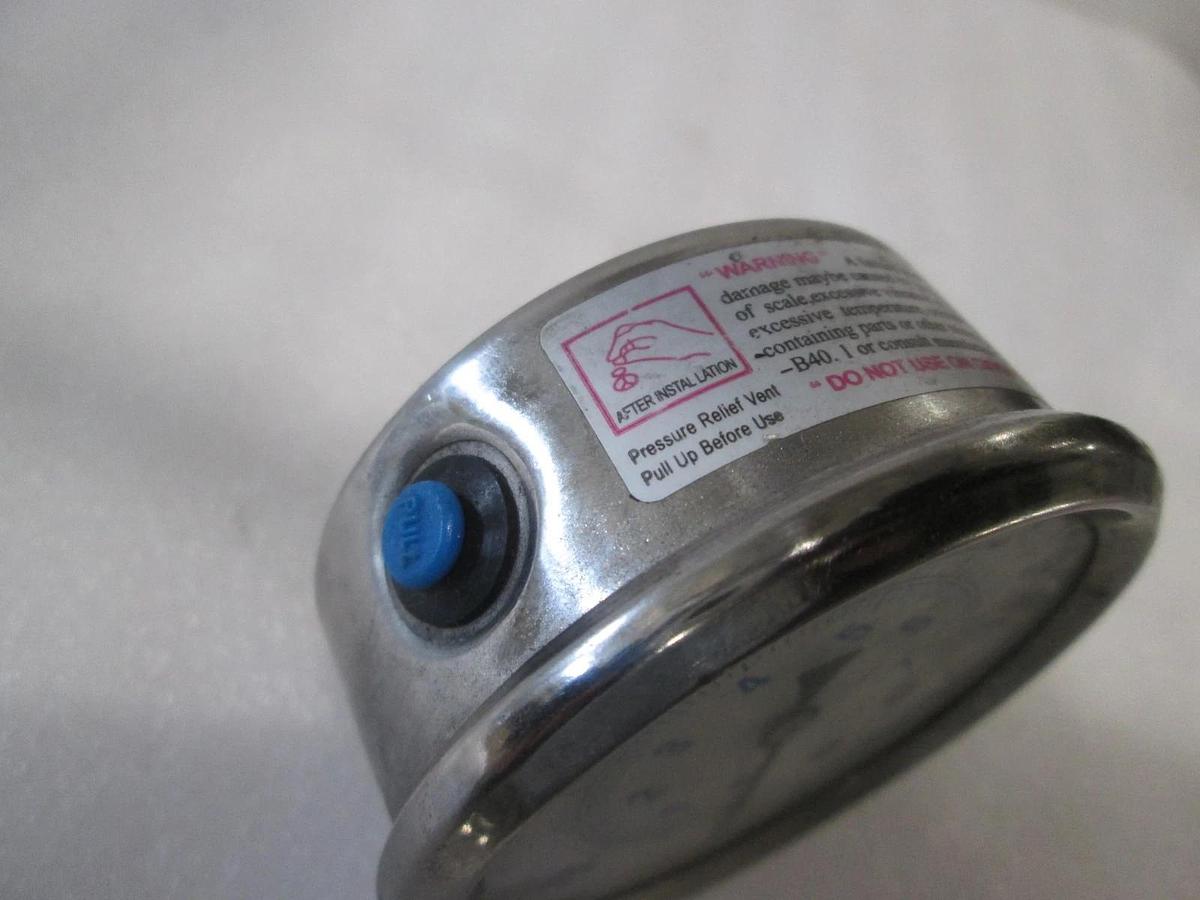 Used 0-100PSI Gauge, KC-L10, 1/4" Bottom Mount, Used
