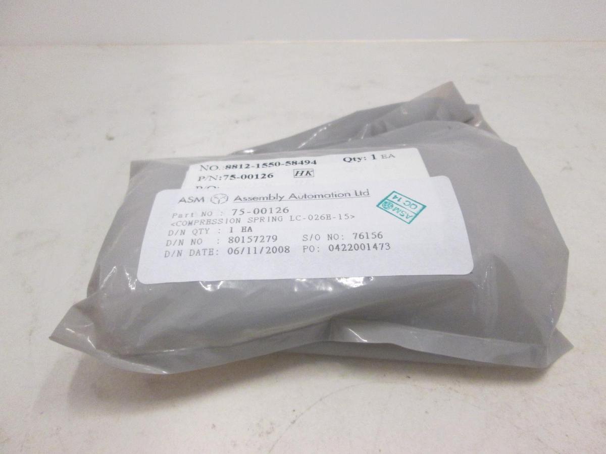 ASM, Compression Spring LC-026E-15, 75-00126, New