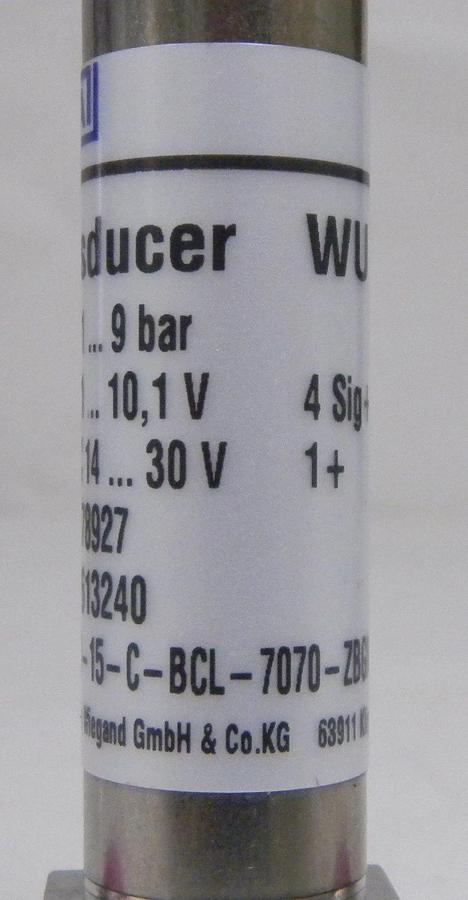 Used Wika Transducer WU-15, P#:12613240, 1/4" MVCR/MVCR, -1...9 Bar, Used