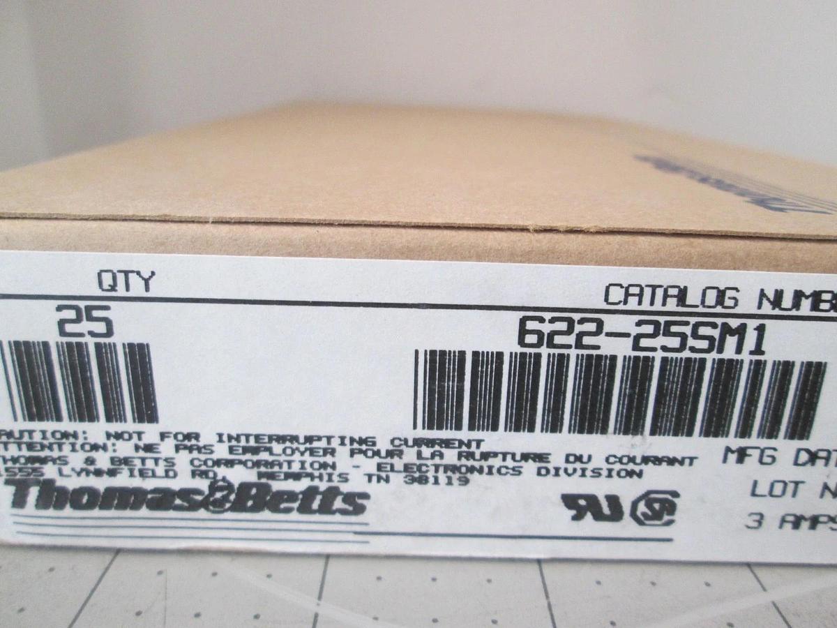 Thomas Betts, 622-25SM1, 26 POS, Male, Header Connector, New, Lot of 25