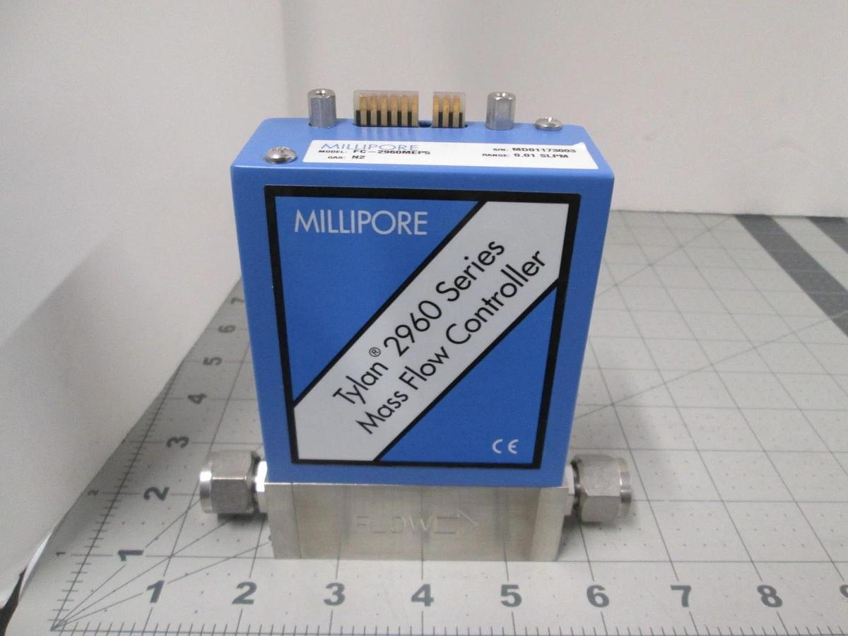 Millipore, FC-2960MEP5, N2. 0.01 SLPM, Mass Flow Controller, New