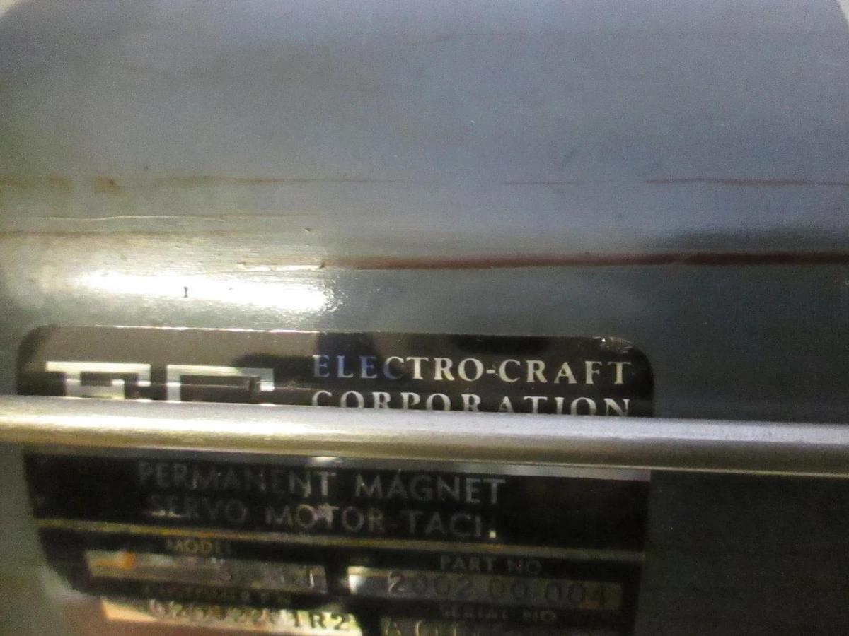 Used Electro-Craft Permanent Magnet Servo Motor-Tach, BLN-T, 2002-00-004, Used
