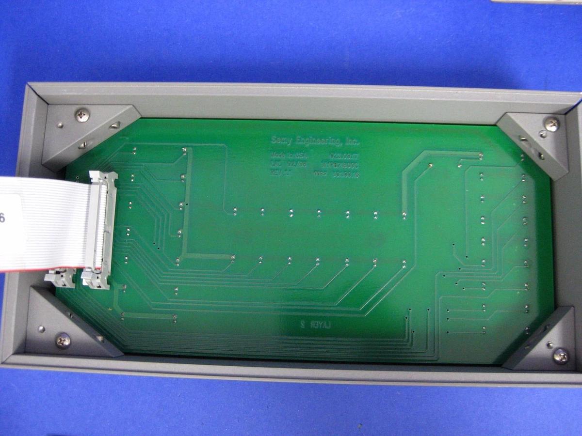 Used SEMY Engineering Process Status Display Box w/ MYP821800 PCB, Ribbon Cables Used