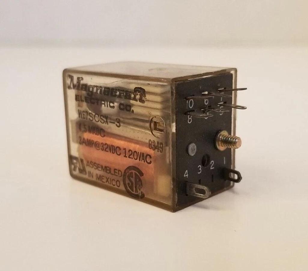 Used Magnecraft W67SCSX-3 Relays, Lot of 2, Used