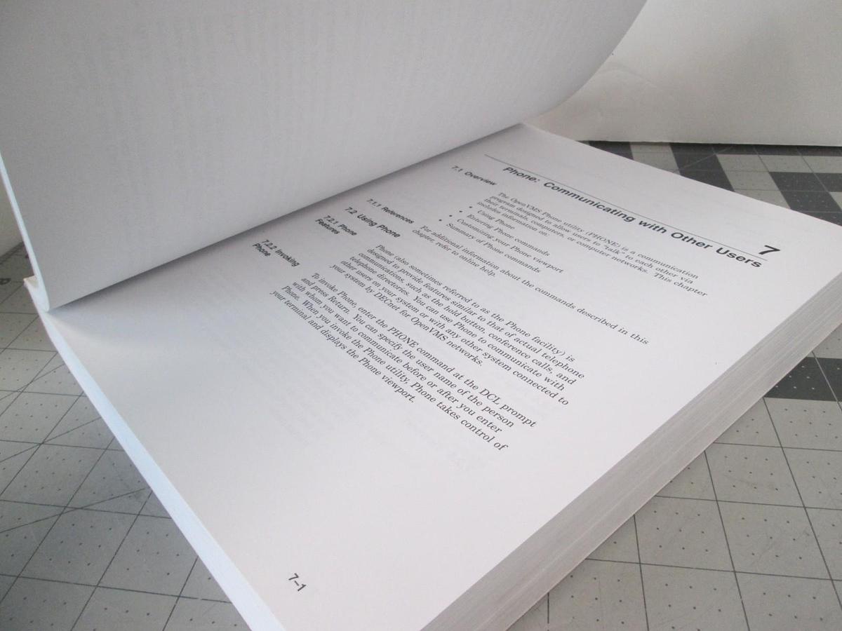 Used Digital, OpenVMS User Manual, Used