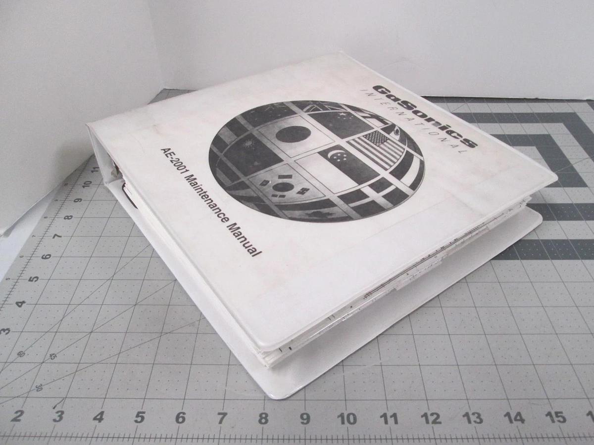 Used GaSonics, AE-2001 Maintenance Manual, SMA98-700-01, Rev. 2, Used