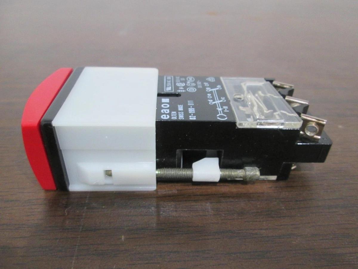 Used EAO, 02-199-011, VTR Furnace Switch w/ Mounting Hardware, No keys Used