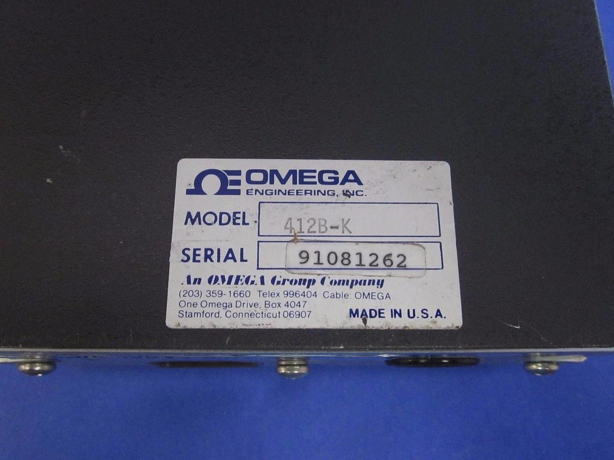 Omega 412B-K Large Display Temperature Meter for Type K Thermocouple, Used