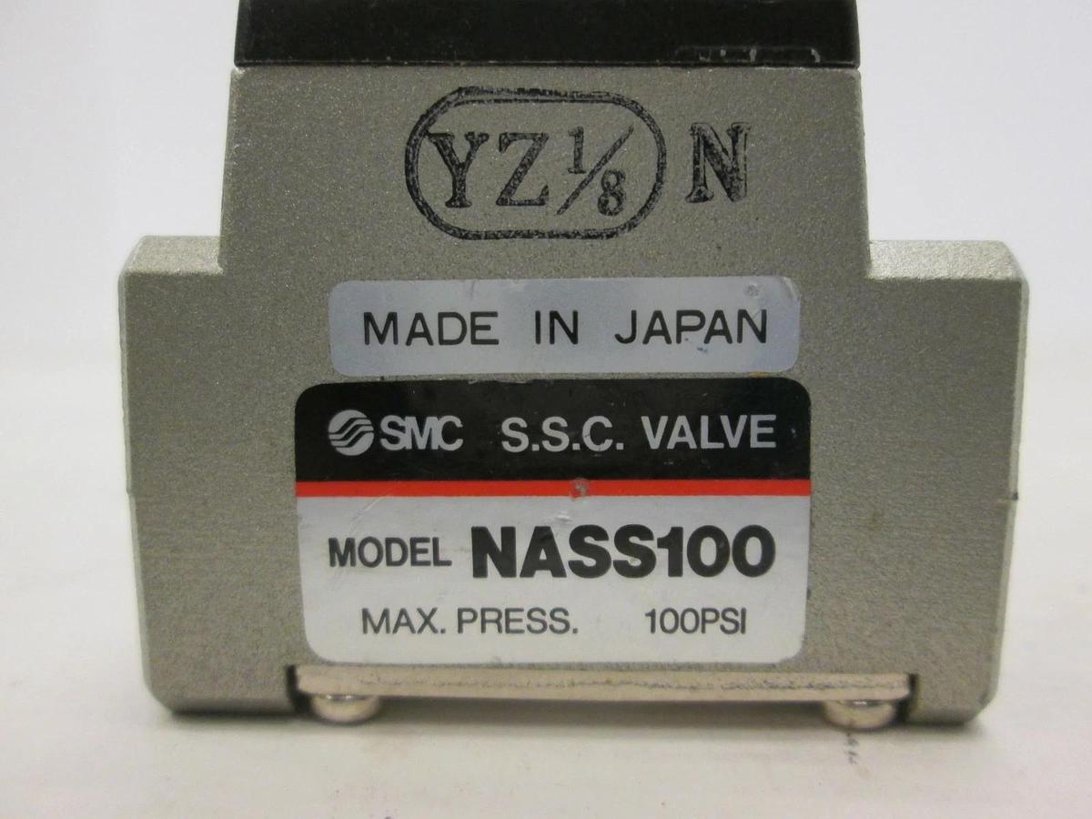 Used SMC, NASS100, Slow Start Control Valve, 100PSI, Used