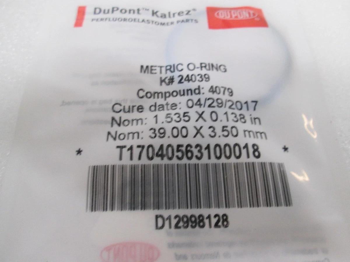 Kalrez, DuPont, Metric O-Ring, K#24039, Compound: 4079, New