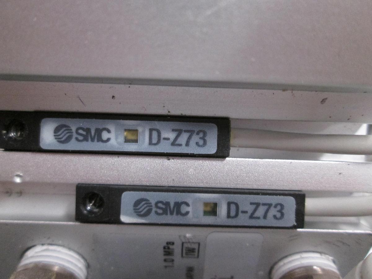 Used SMC MGQL20-20 Guided Cylinder Dual D-Z73 Auto Switches MGQL20-20-Z73L Actuator