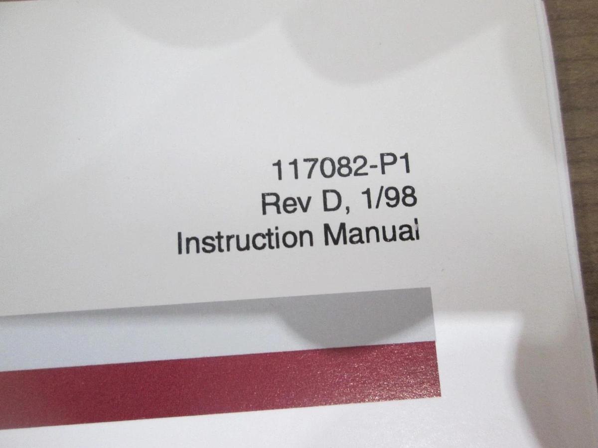 Used MKS, Type 653B, Exhaust Throttle Valve Instruction Manual, Used