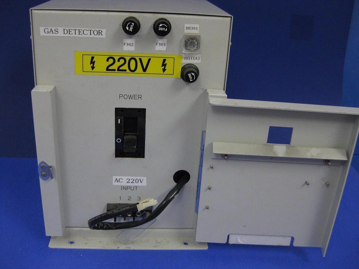 Used TEL Tokyo Electron VDF 47 Gas Sensor Breaker Box w/ 220V Breaker , Used