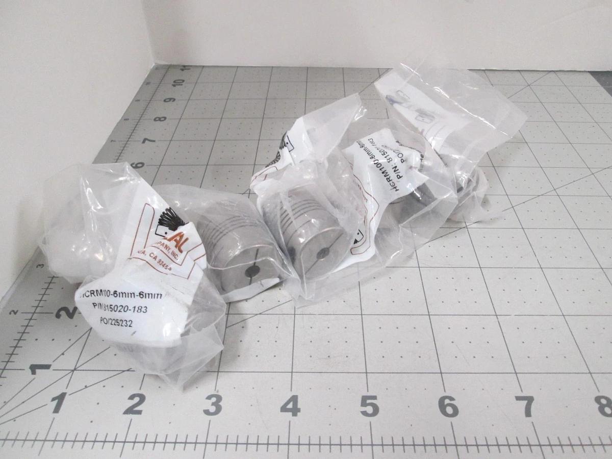 Helical Products, HCRM100-6MM-6MM coupling, Flexible Shaft, New, Lot of 5