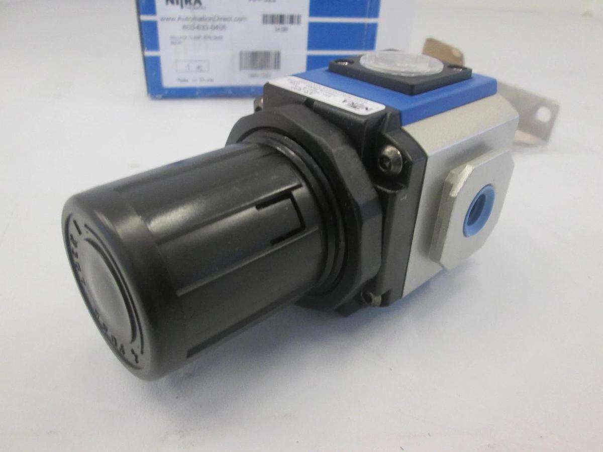 Nitra Pneumatics, AR-322, Regulator w/ Bracket, 1/4" IN NPT, 60 PSI, New