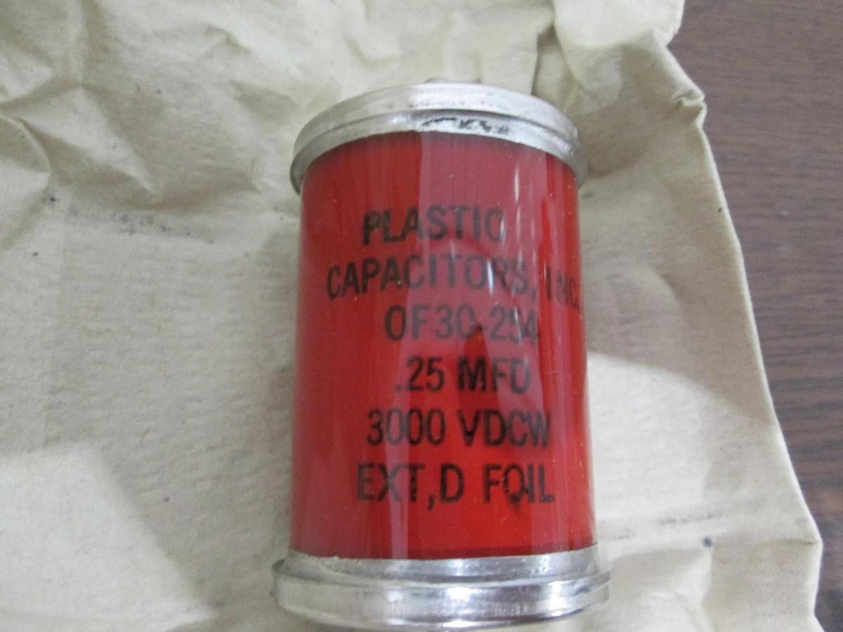Plastic Capacitors, OF30-254, New, Lot of 2
