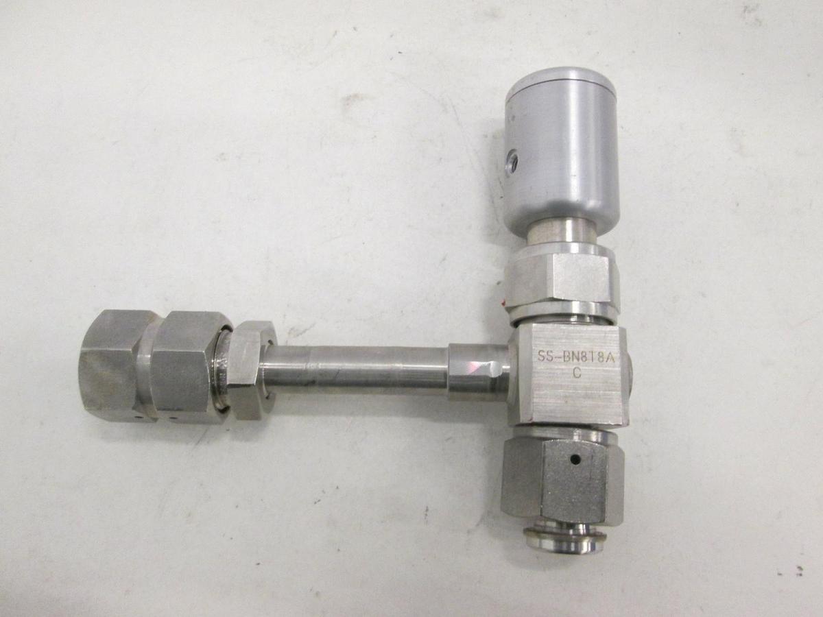 Used Nupro, Diaphragm Sealed Valve, SS-BN8T8A-C, Used