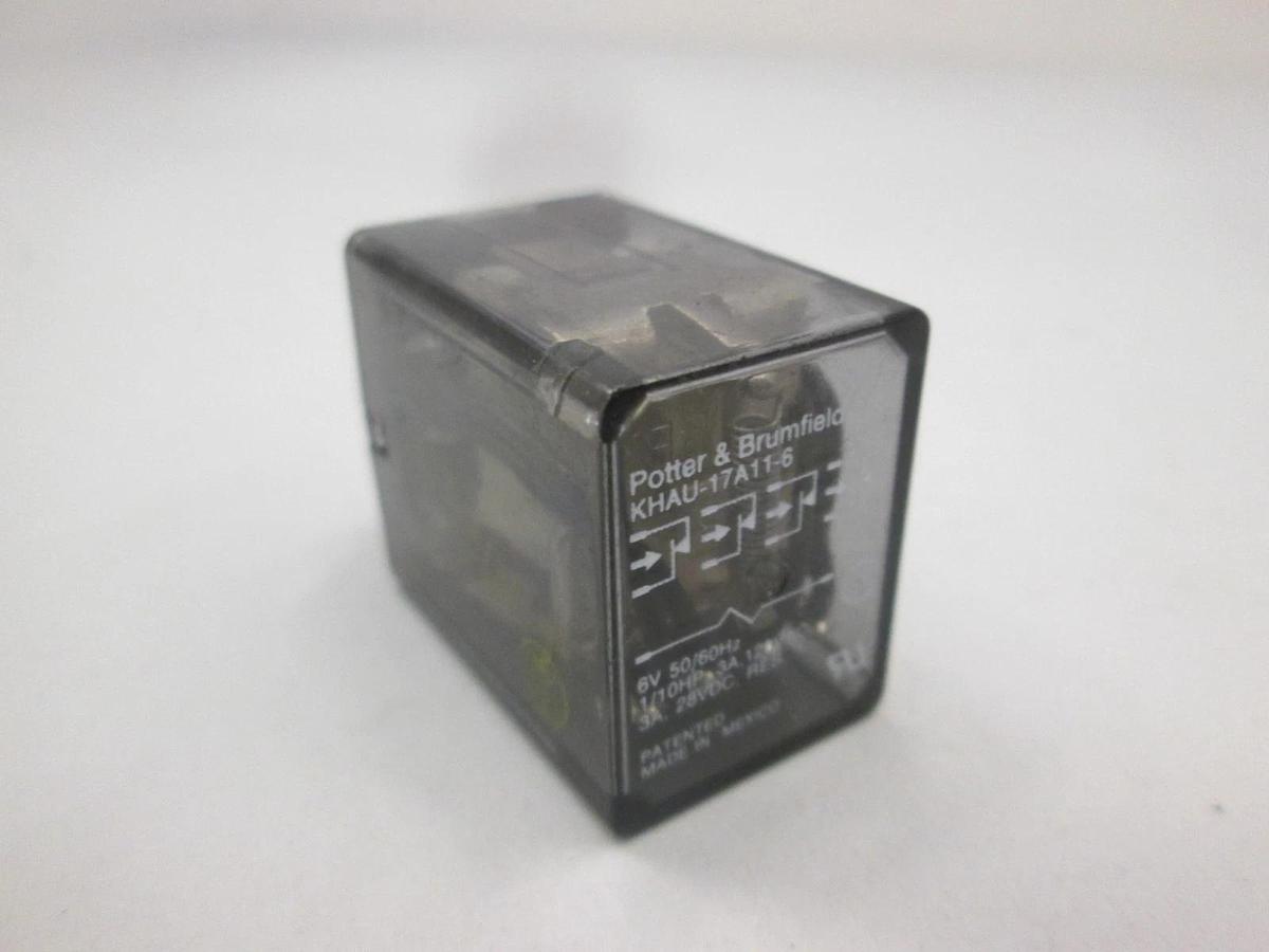Used Potter & Brumfield, KHAU-17A11-6, 6V Relay, Used