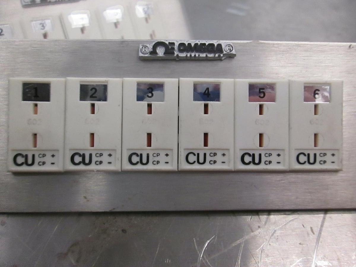 Used Omega Junction Box Face Plate 6 zone interface, B type, furnace, Used, Lot of 3