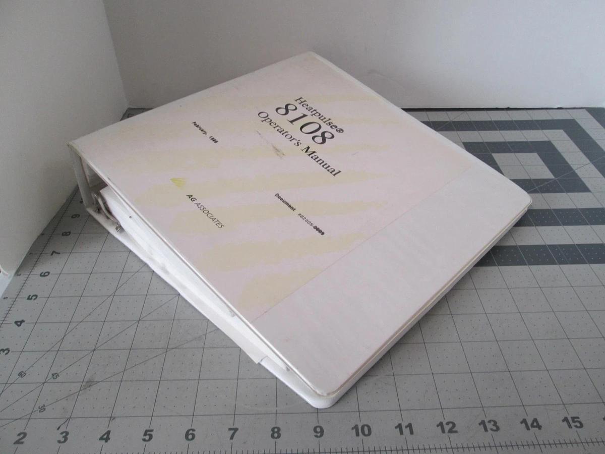 Used Heatpulse, 8108 Operator's Manual, 82305-0009, Used