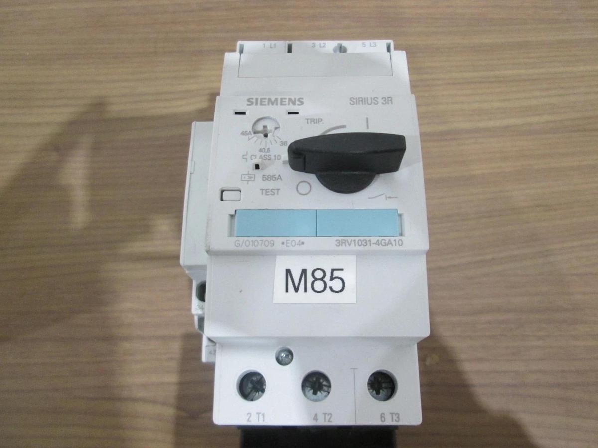 Used Siemens, 3RV1031-4GA10 Circuit Breaker for Motor Protection w/ Contactor, Used