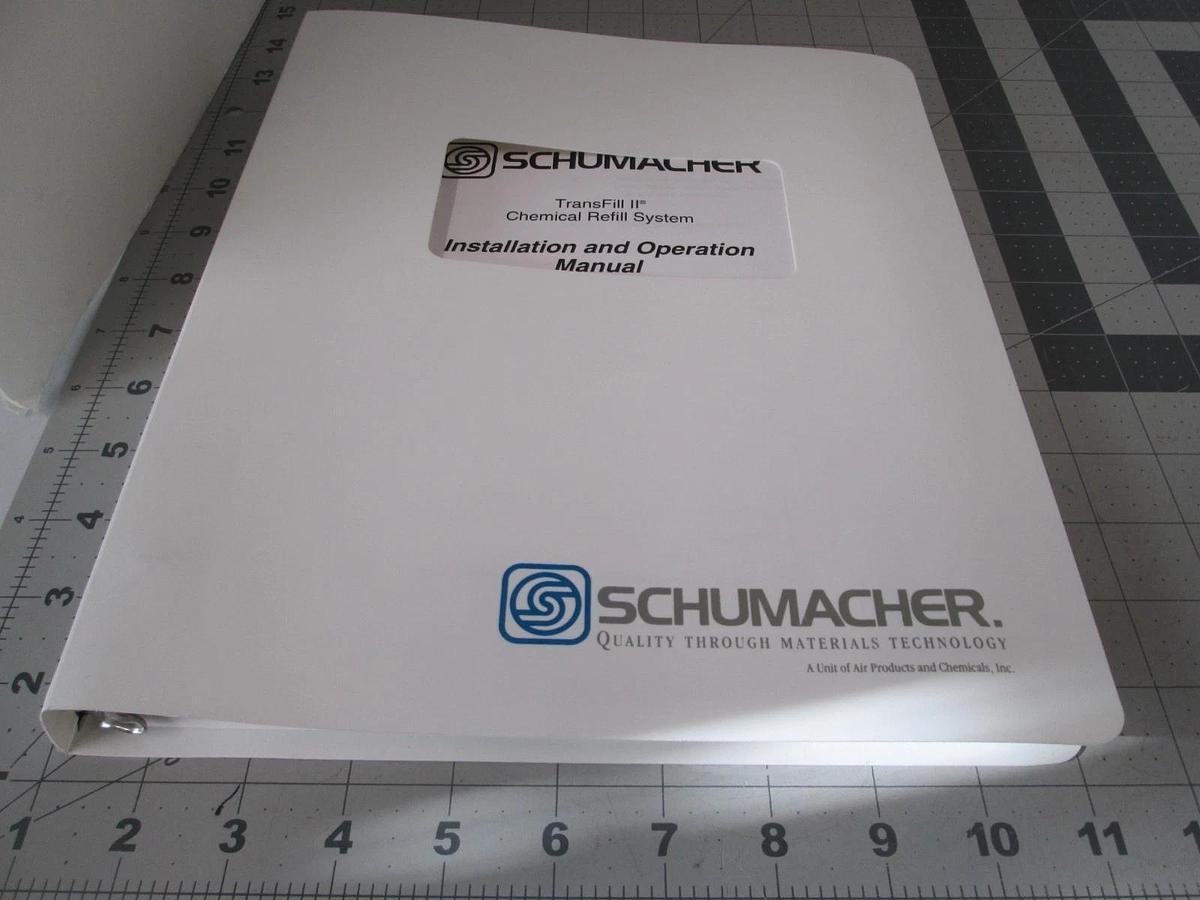 Used Schumacher, TransFill II, Installation and Operation Manual, 9901-0001 C, Used