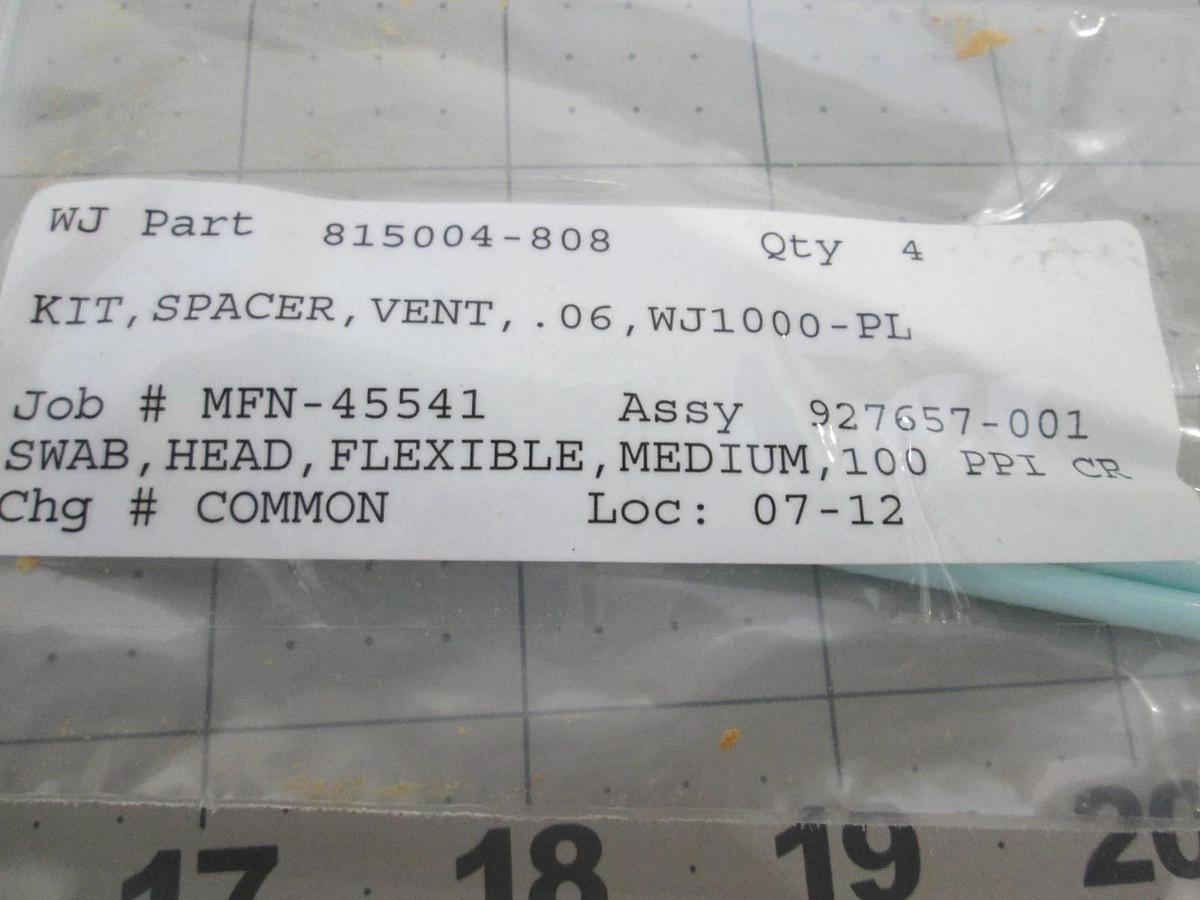 Watkins Johnson, 927657-001, WJ1000 APCVD Vent Spacer Kit, New